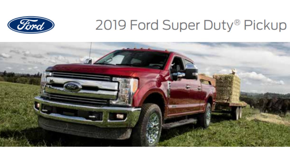 Explore 2019 Ford F250 Towing Capacity with Chart (Super Duty Pickups