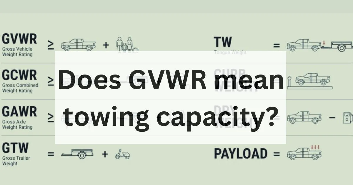Does GVWR mean towing capacity?